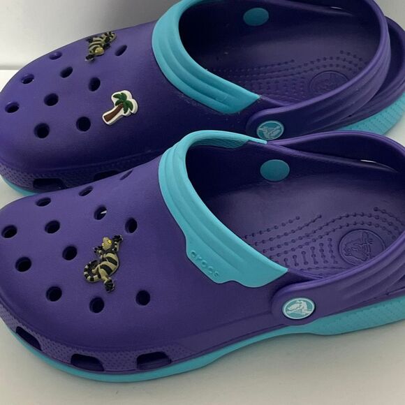 Crocs Unisex Purple Blue Slip On Comfort Crocband Clog Size 5 Mens 7 Womens - Picture 7 of 11